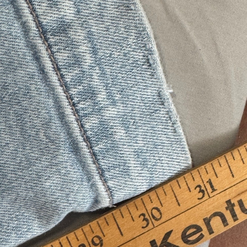 American Eagle Super High-Rise Baggy Wide Leg Cargo Jeans Light Size 12 Regular - Picture 12 of 12